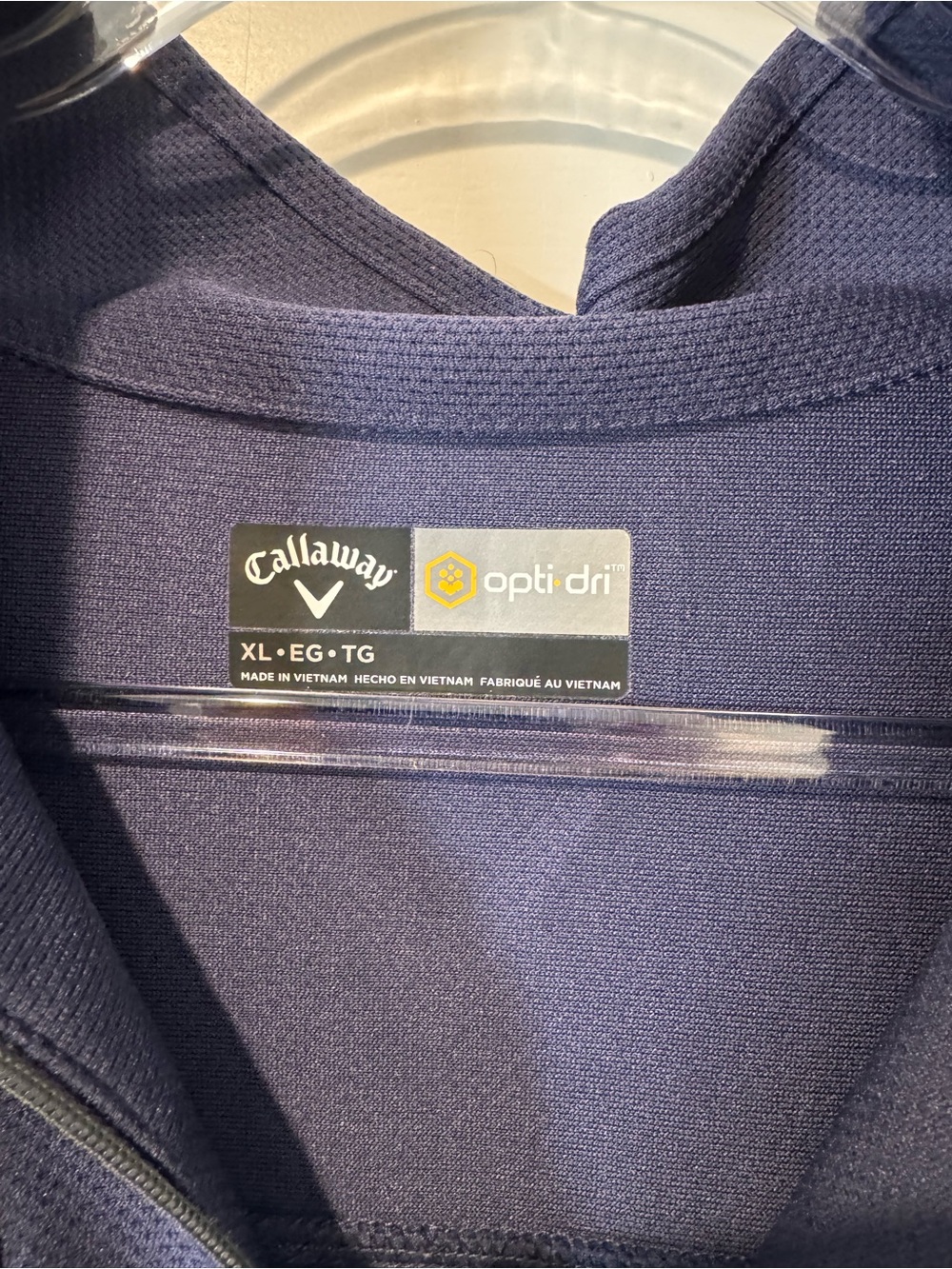 Callaway Navy Opti-Dri Performance Quarter Zip - Picture 3 of 7